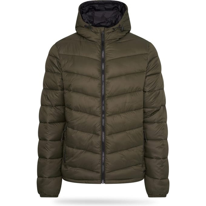 Pierre Cardin - Heren Jas winter Gewatteerde Jas - Groen - Maat M