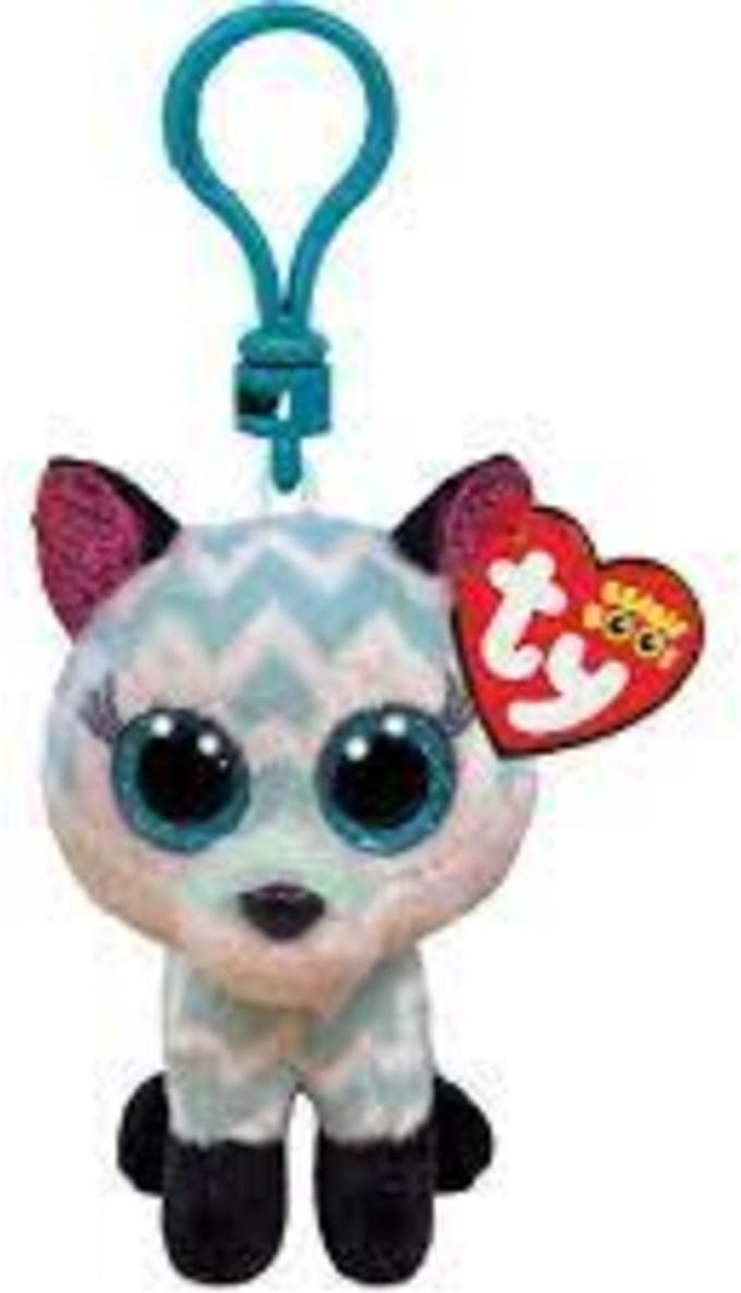 Ty Beanie Boo Clips - Atlas Aqua Fox 7cm