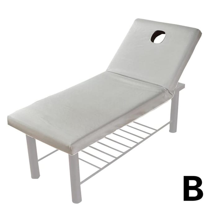 Couleur Pure Design Table de Massage Lit Drap-housse Élastique Complet Massage Spa Bande Élastique pour Lit Spa Trou pour Visage Housse Visage Traitement Respiratoire W Z2J8
