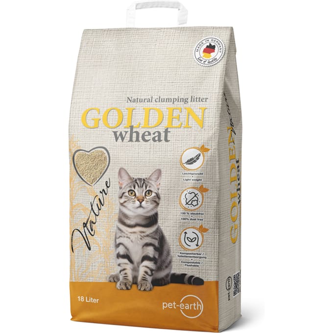 18l Golden Nature Tarwe kattenbakvulling
