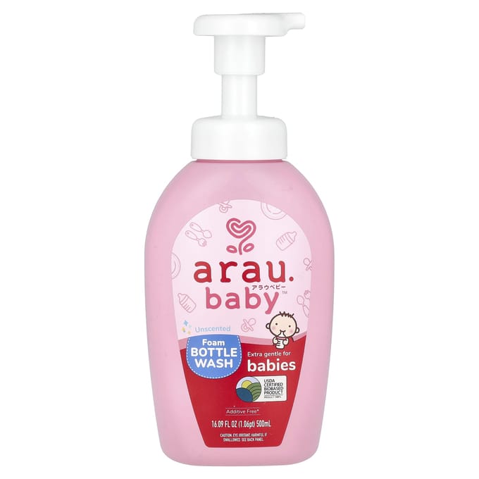 arau.baby, Schuimflesreiniger, Geurloos, 16.09 fl oz (500ml) white