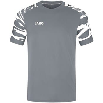 Jako Wild Shirt Korte Mouw Heren - Wit / Steengrijs | Maat: M