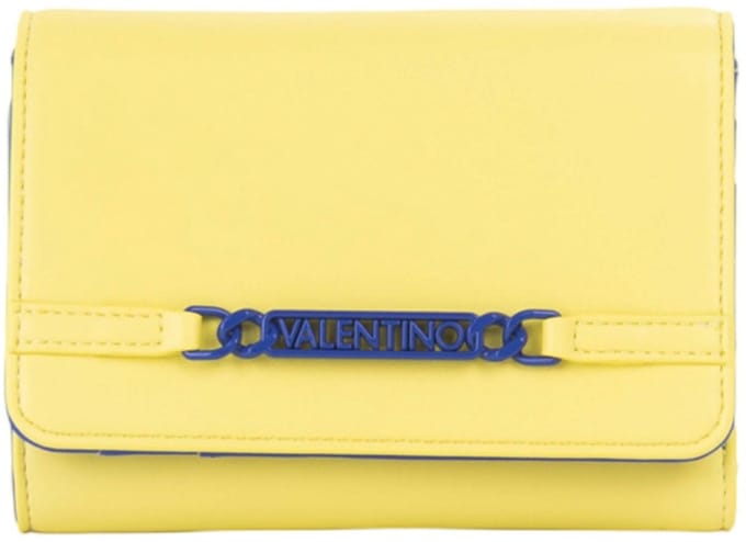 VALENTINO portemonnee Ebe Wallet Verde Neon / Bluette Lichtgeel