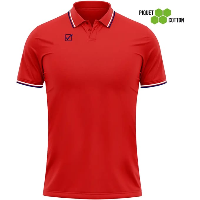 Poloshirt Givova Rood-Marineblauw Rood - M