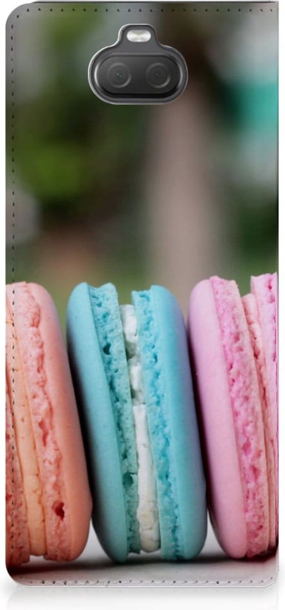 Sony Xperia 10 Flip Style Cover Macarons