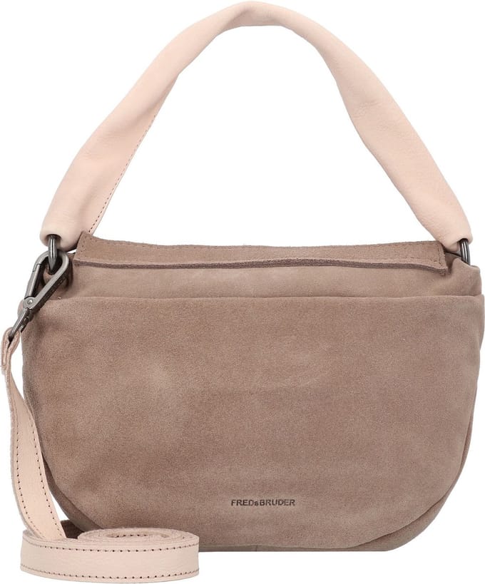 FREDsBRUDER Leren Schoudertas Sohandi Crossbody Taupe
