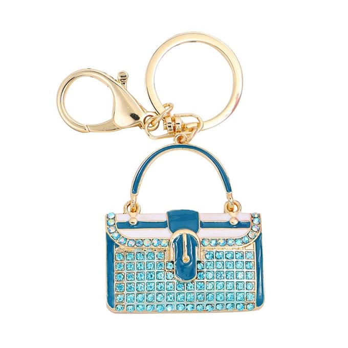 Mode Kleine Tas vorm Legering Plating Dames Sleutelhanger Sieraden Cadeau (CHY-5287 Zwart) beige