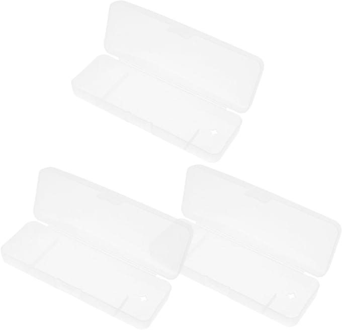 Scheermes Opbergdoos - Reis Etui - Veilig Opbergen - Transparant Ontwerp - 3 Stuks - Transparant