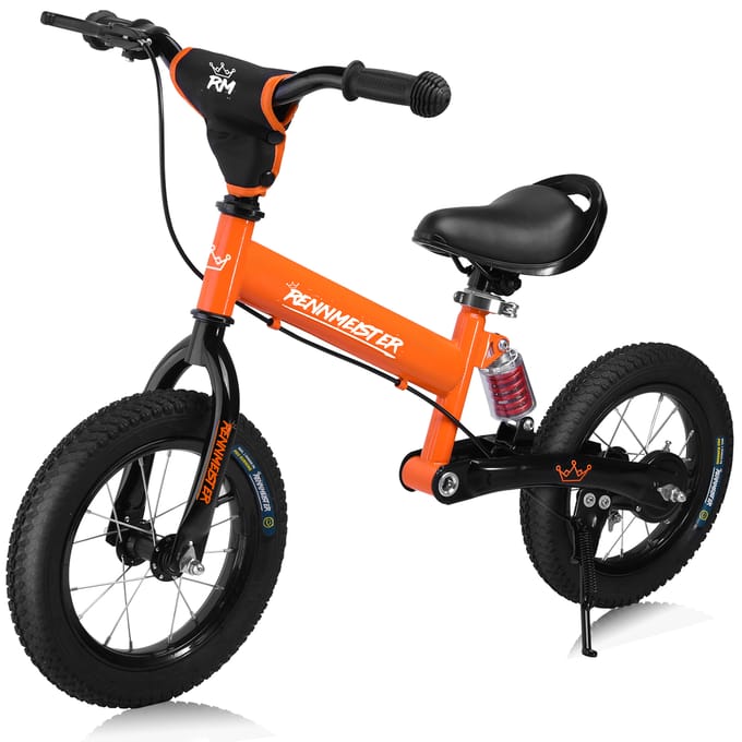 Rennmeister Loopfiets – in Hoogte Verstelbaar – 3-5 Jaar Oranje