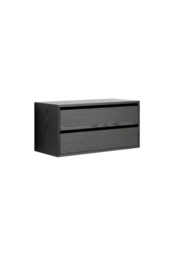 New Works New Works Cabinet Low w. Laden - zwart / essen