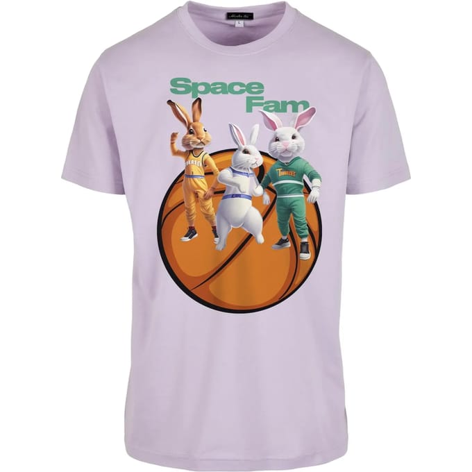 Mister Tee - Space Fam Heren Tshirt - XXL - Paars