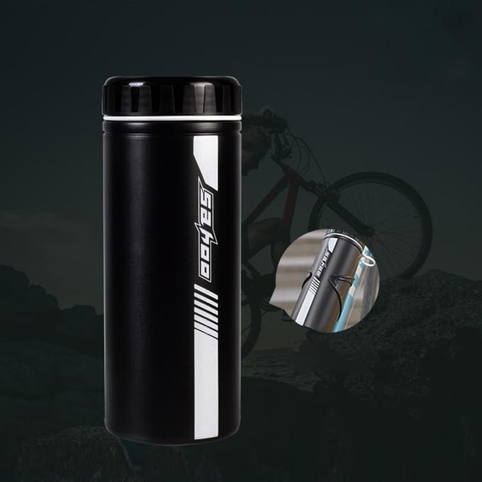 Fietsreparatieset Fietsreparatieset met minipomp 14 in 1 multifunctionele gereedschapsset 750 ml fiets Tool Set black