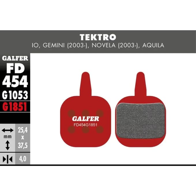 Remblok Galfer Tektro Io, Gemini, Novela, Aquila
