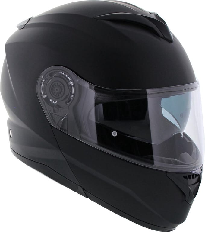 Vito Furio Systeemhelm - Motorhelm - Mat Zwart - Maat M