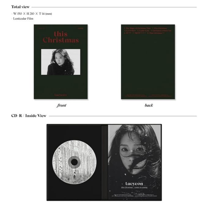 TAEYEON - Deze kerst - de winter komt eraan + gratis cadeau 1EA gray