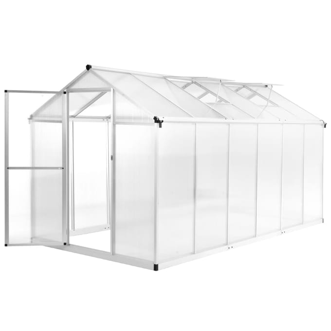 vidaXL - Tuinkas - 13,41 - m³ - 362x190x195 - cm - aluminium