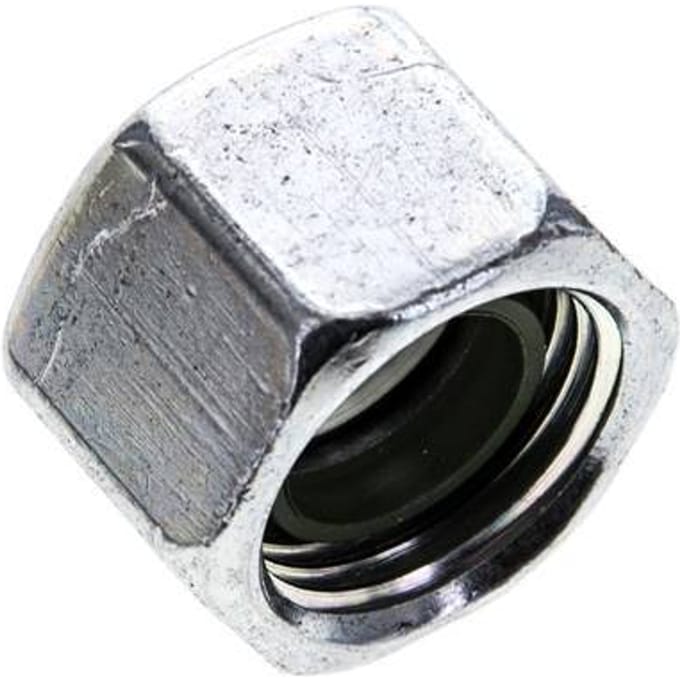 12 M18x1.5 End Cap Stalen FKM