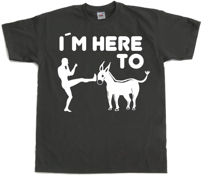Hybris I'm Here To Kick Ass T-shirt SH-1-15157-LFH2-5