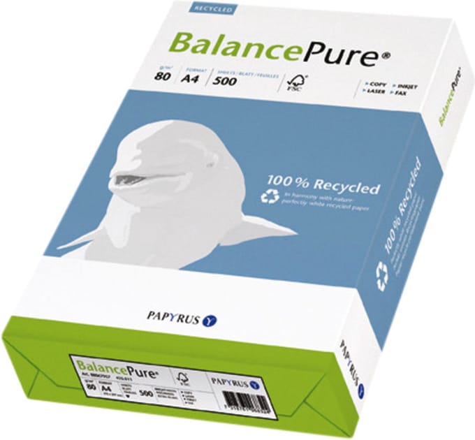 Kopieerpapier balance pure a4 80gr wit | 5 stuks