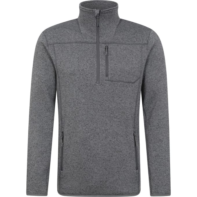 Mountain Warehouse Heren Helford Half Zip Fleece Top (Grijs)