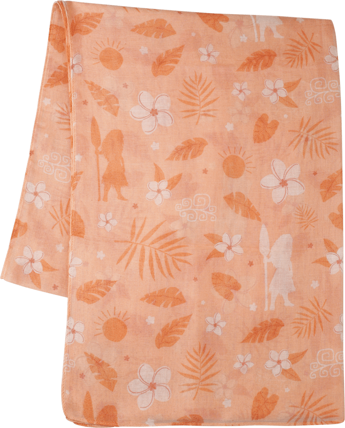 Vaiana Flowers Unisex Doek - oranje - Standard