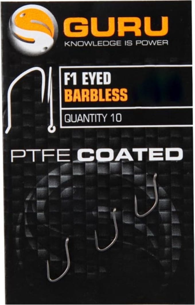 Guru F1 Eyed Barbless Haak #14