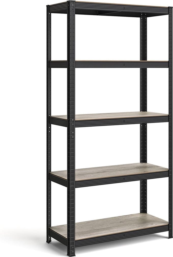 Stand Plank - Opbergrek - Organizer - Staal en MDF - Groot formaat - 40cm x 90cm x 180cm