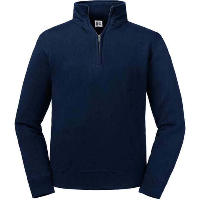 Russell Heren Authentieke Kwartier Ritssweatshirt (Franse marine)