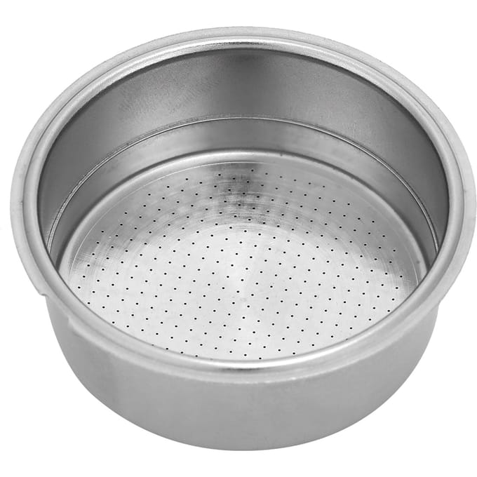Dubbellaags RVS Koffiefiltermand met Vergrendelbare Kliksluiting Koffiemachine Accessoire voor gray