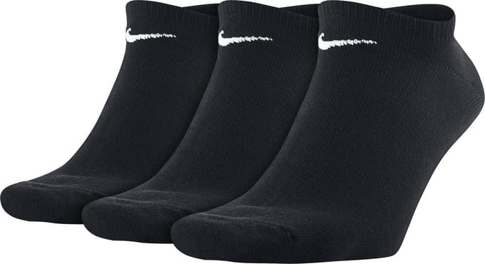 Nike - Nike Sport Invisible 3P - Nike Sok - 47 - 50 - Black/White
