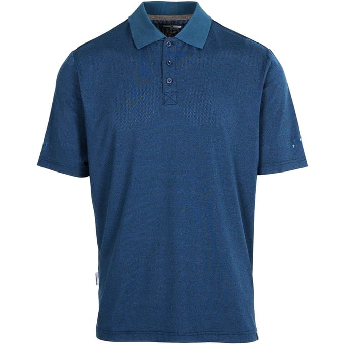 Trespass Heren Gedding Poloshirt (Donker pauwmarmer)