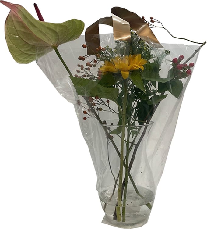 Hoezen met handvatten voor bloemenvazen groot 60x53x17cm bodem (50 stuks)