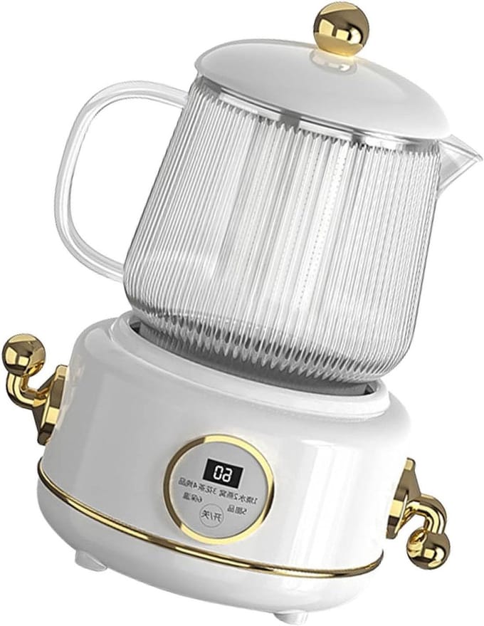 Elektrische Waterkoker - Theemaker Pot - Thuis en kantoor - Anti-overloop functie - 600 ml - Wit