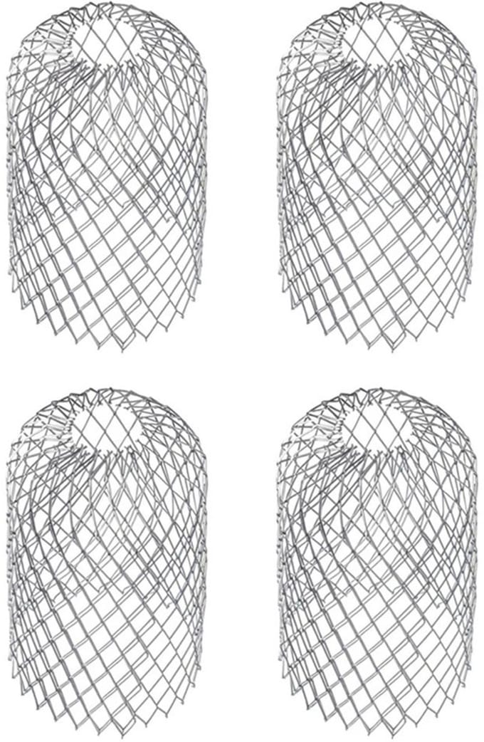 Dakgoten Bladfilter 4-delig – Boldraadrooster, 10x17cm, gootbeschermer