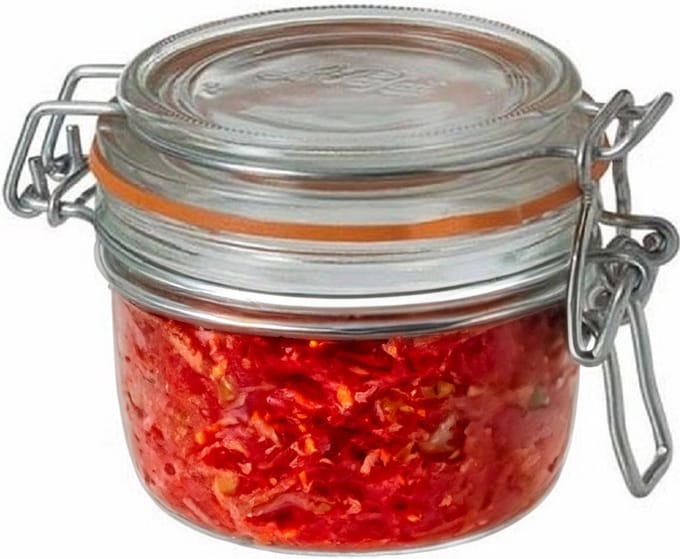 Le Parfait Voorraad/weckpot - glas - transparant - 7 x 7 cm - 125 ml