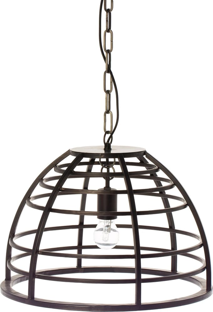 Hanglamp Boston Donkergrijs - Ø45H32 cm