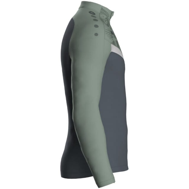 Jako Iconic Ziptop Heren - Zachtgrijs / Mintgroen / Antra Light | Maat: M