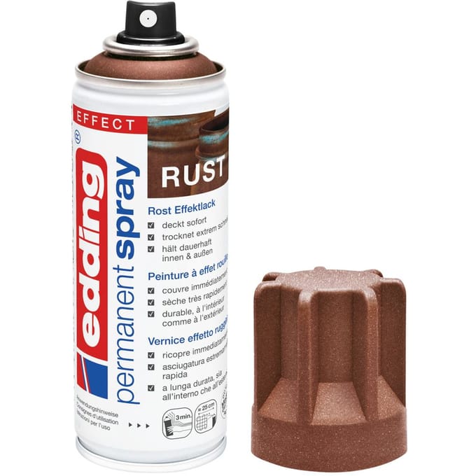 edding Spray 5200, 200 ml, premium matte acrylverf, spuitbreedte ca. 50-60 mm, roesteffect mat