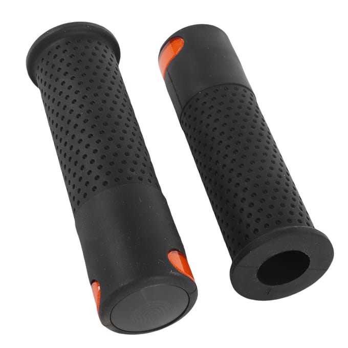 2 pièces Poignée Grip pour Trottinette M365 Poignée de Guidon en Caoutchouc pour Trottinette avec Feu Clignotant à Télécommande Sans Fil
