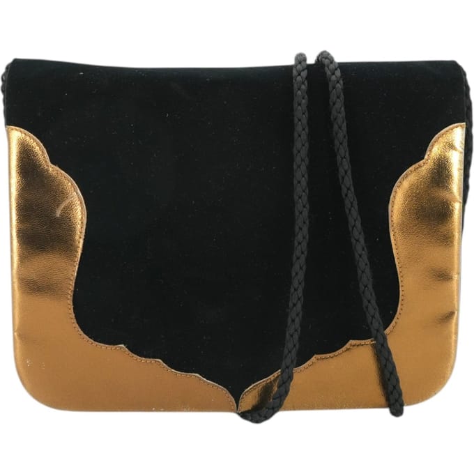 Yves Saint Laurent Vintage Velours Schoudertas Avondtas