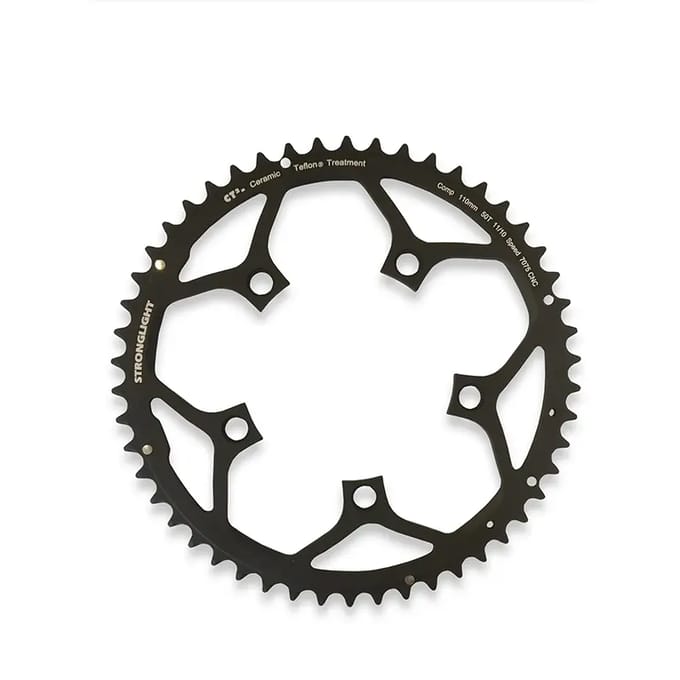 Stronglight kettingblad S Race (steek 110mm) 50T 10/11v zwart