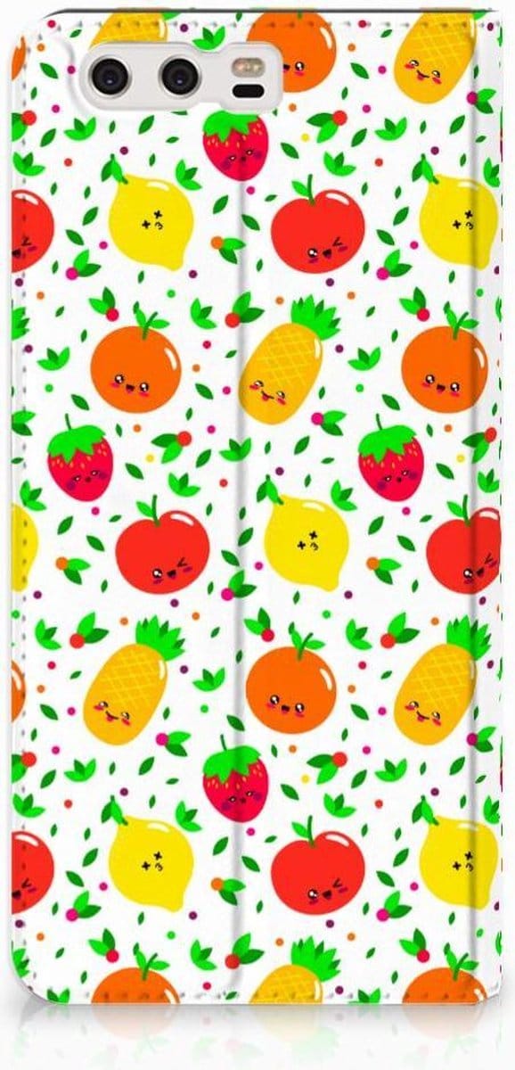 Huawei P10 Plus Flip Style Cover Fruits