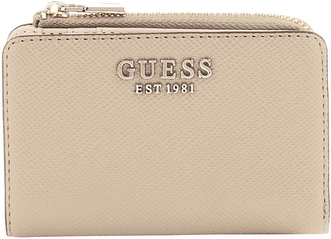 GUESS portemonnee Laurel II SLG Zip Around Card Case Taupe