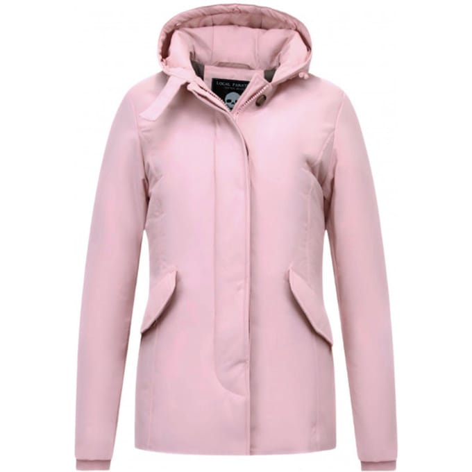 Korte Dames Winterjas Getailleerd - Roze