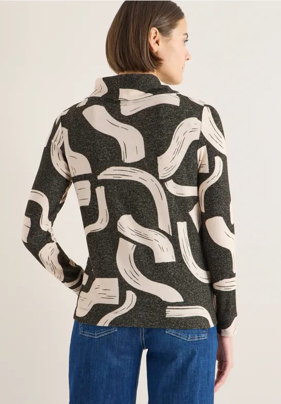Gemêleerd shirt met patroon