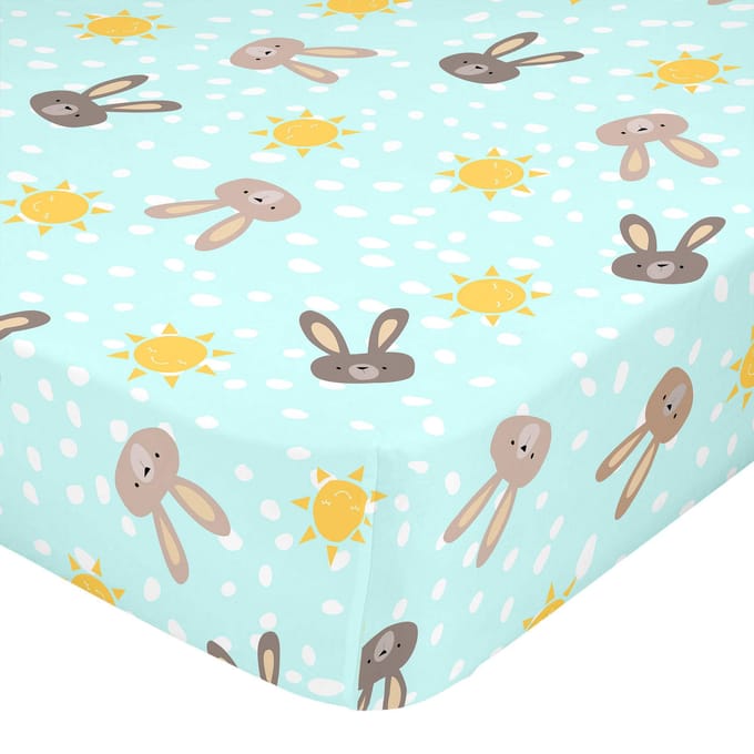 Kinderhoeslaken Rabbit | Moshi Moshi