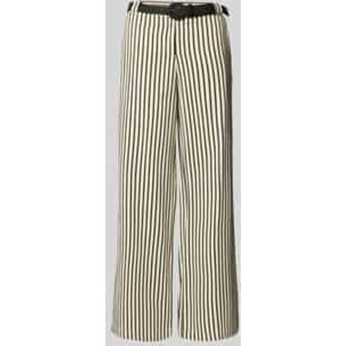 wide fit broek met viscose