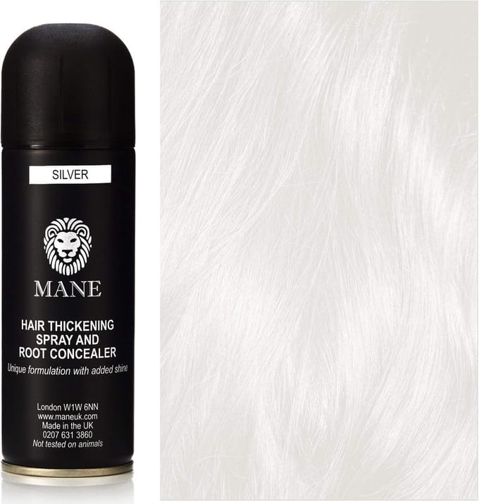 Mane Hair Thickening Spray & Root Concealer - Zilver 200 ml