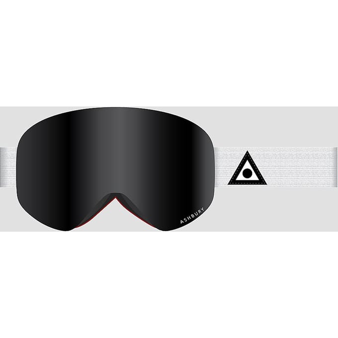 Ashbury Sonic White Triangle +Bonus Lens Goggle wit