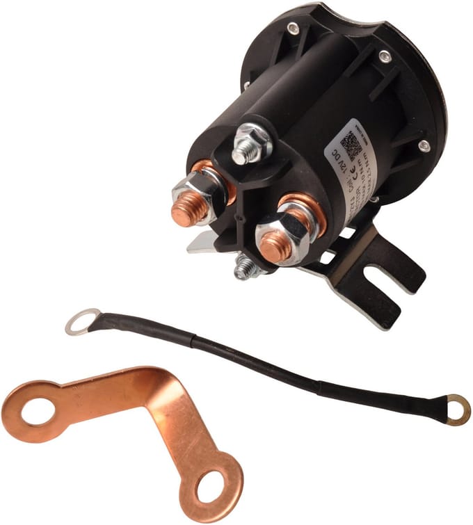 OMFB startrelais zwart voor hydrauliekpomp 12V